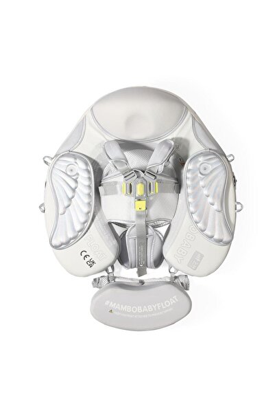 Mambobaby Yüzme Simidi - Silver Angel, Emniyetli, Gölgelikli ve Ayak Destekli