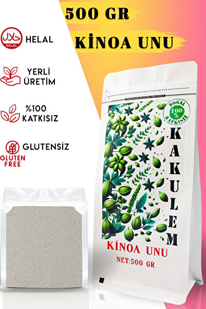 Kakulem GLUTENSİZ SERTİFİKALI Beyaz Kinoa Unu Tozu 500 GR