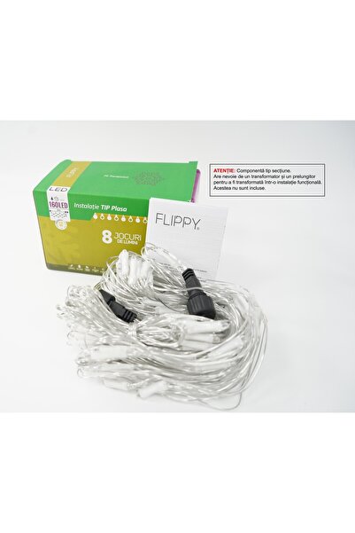 SOHO Sectiune Instalatie de Craciun SOHO, Tip Plasa, 160 LED-uri, 2 m x 2 m, ...