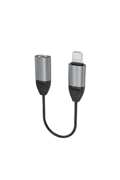 OEM Adaptor audio gri, compatibil cu Apple și mufă jack de 3,5 mm