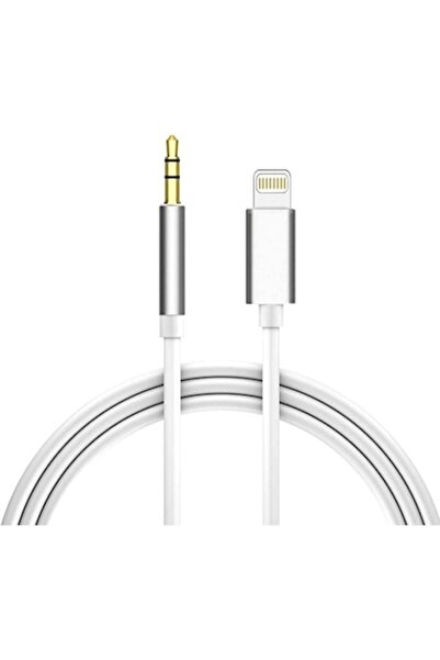 OEM Cablu adaptor audio pentru telefon, mufă de 3,5 mm la port Apple compatibil, 1 m, alb