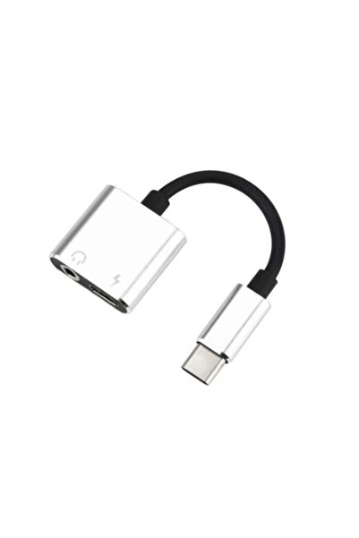 OEM Προσαρμογέας 2 σε 1, διαχωριστής USB Type C pentru incarcare si casti, υπ...