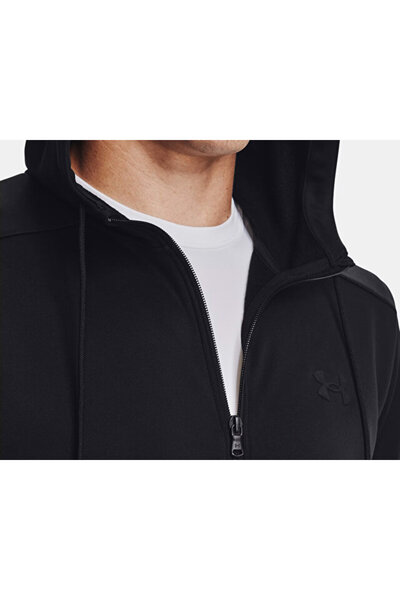 Under Armour Ua Armor Fleece Fz Hoodie Men's Casual Jacket 1373357-001 Black