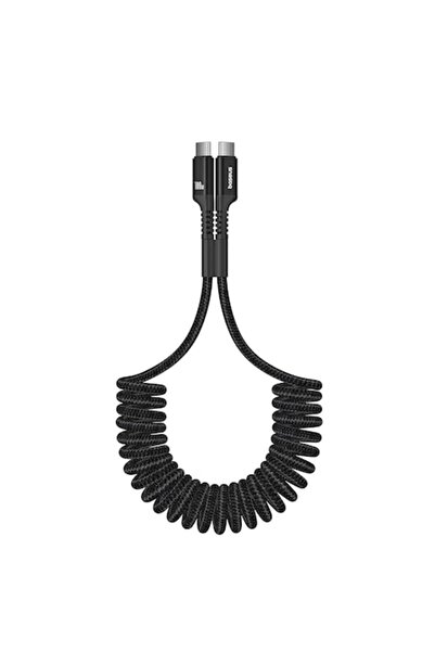 Baseus Cablu USB-C la USB-C, flexibil, 100W, 1m - Fish-Eye - Negru Cluster