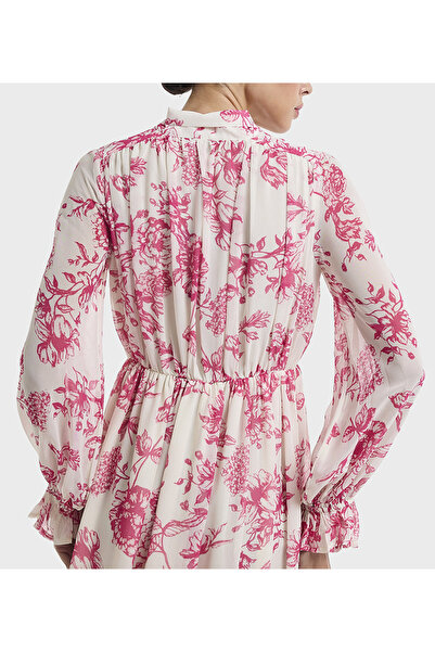 BCBG PINK MULTICOLOR-WOMEN-WOVEN DRESS