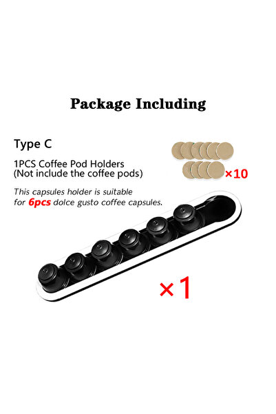 Choice Type-C Multi Types Coffee Capsules Holder Drawer Organizer Tray Compat...