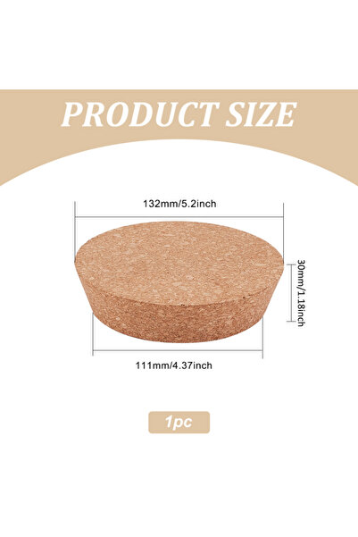 Choice27 AECH03-19192، 6 قطع من سدادات زجاجات الفلين الخشبية المتينة المخروطي...