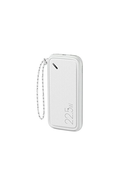 Bibilel Baterie Externa Powerbank, Fast Charge QC 3.0 + PD, 10000 mAh, 22.5 W, 1 port USB, 1 port USB-C, Alb