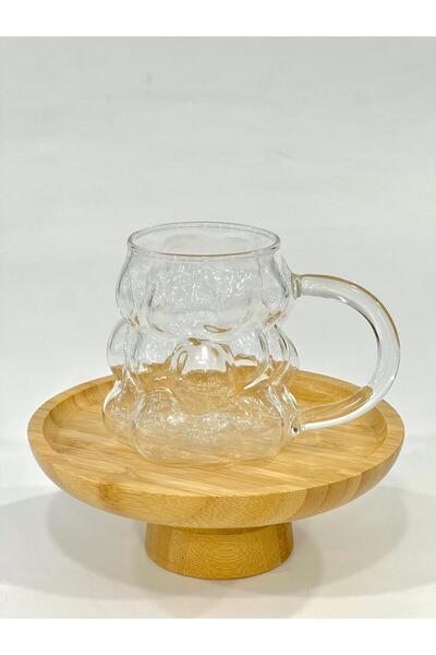 isra kristal Glass Mug with Handle - Coffee, Tea and Soft Drink Cup
