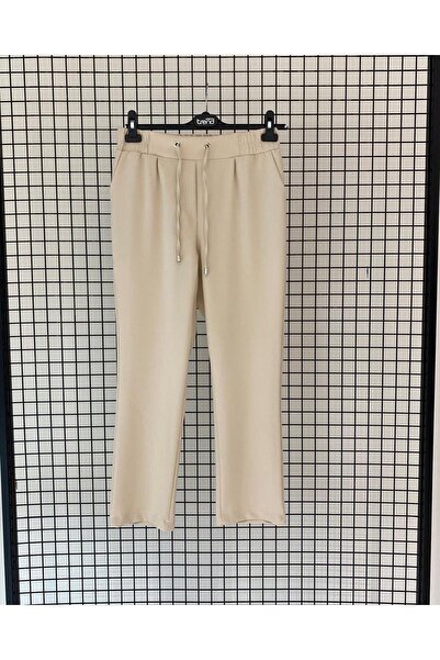 Vİ&FA BUTİK Women's Armine Fabric Beige Trousers
