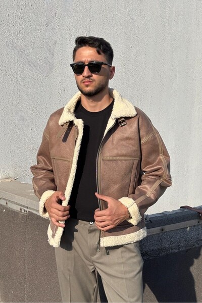 inpool Detailed, Nappa Leather, Water and Cold Resistant, with Stitching Details, Winter Coat 617