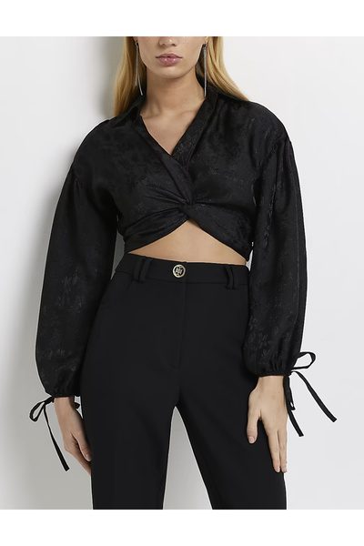 River Island shirt, black