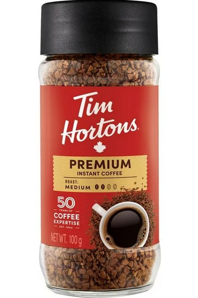 Tim Hortons Original Canada- Colombian Soluble Coffee- Glass Jar- 100 Gr