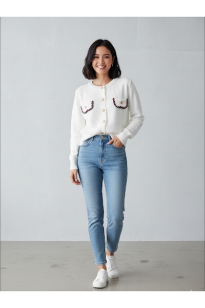 ARDSU Cider Knitted Polo Short Cardigan