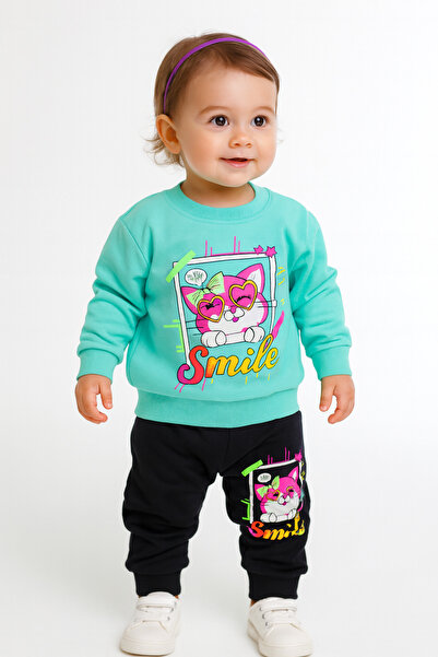 KAMİKAM Girl's 2-String Tracksuit Set