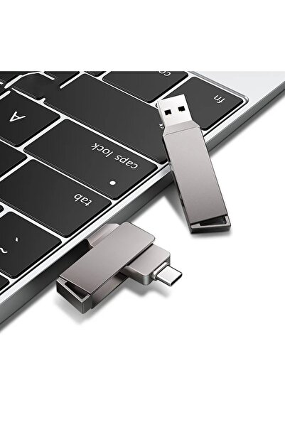 Danex USB Memory Stick 3.0, Type-C 64GB, P25, Silicon Flex, Metal Gray