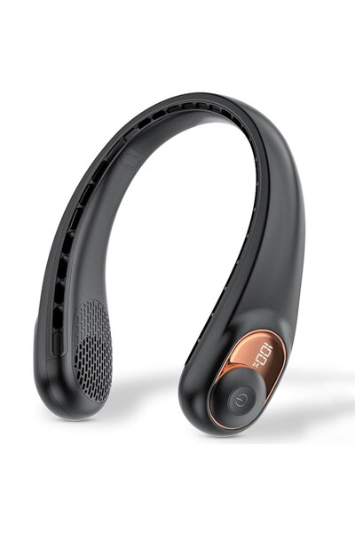 Danex Neck Fan 5200mAh, 5800RPM, B40, Silicon Flex, Deep Dark