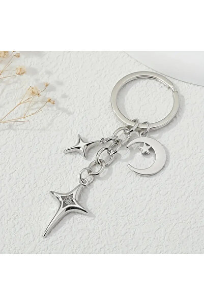 Halımax Star Decor Starry Keychain Bag Ornament Backpack Car Ornament Charm Gift