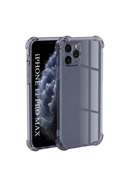 Stef's Cat Carcasă pentru iPhone 11 Pro Max, P45, Poliuretan, Negru Fumuriu