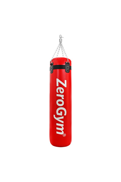 ZEROGYM Boks Kum Torbası Premium Kalite İçi Dolu Döner Mekanizma ve Askı Apar...