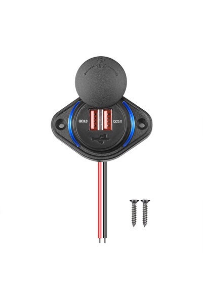 Choice3 kebidumei QC3.0 -B QC 3.0 Dual USB Car Charger Socket Quick Charge wi...