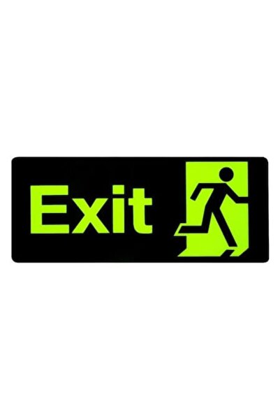 OEM Autocolant fluorescent EXIT - 34x14cm