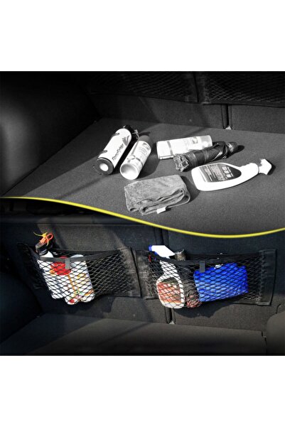 OEM Elastic Organizer for Cars and Household Use, 60 x 25 cm, Black with Velcro Fastening