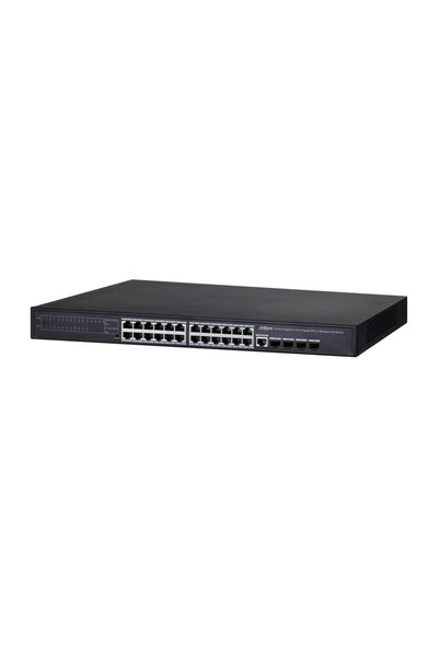 DAHUA PFS4428-24GT-370 24 Port Yönetilebilir Gigabit PoE Switch ( 24GE PoE+4 GE SFP )