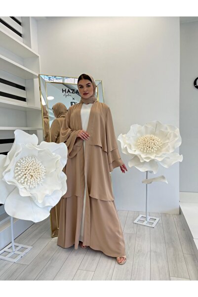 White Corner 3009 ABAYA VE EŞARP TAKIM