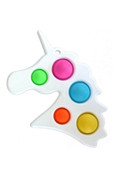 Stef's Cat Antistress Toy - Fidget Toy, Simple Dimple, Unicorn, White