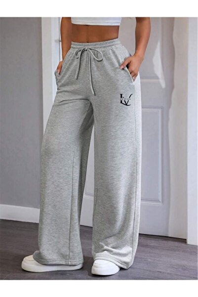 Le Vion Kadın Le Vion Baskılı Bol Paça Eşofman Altı