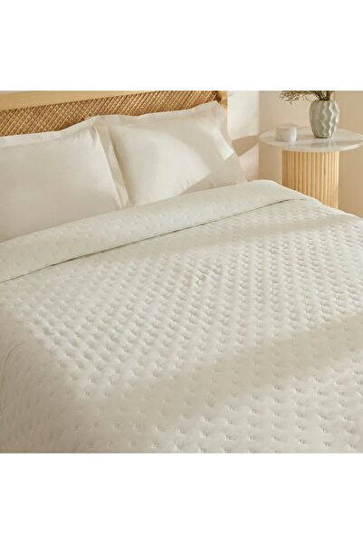 Karaca Breezy Bettwäsche-Set Ecru 230x240 cm