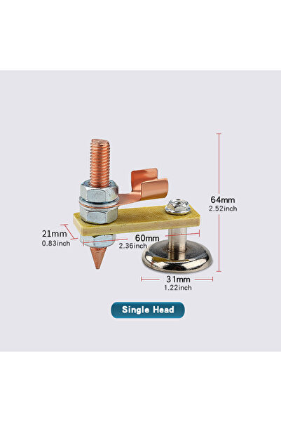 Choice3 Single Head 1pc Welding Magnet Head Magnetic Welding Ground Clamp Hol...