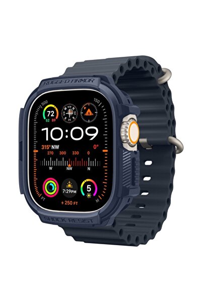 Danex High Protection Case for Apple Watch Ultra/Ultra 2, F94, Thermoresistant Plastic, Navy Blue