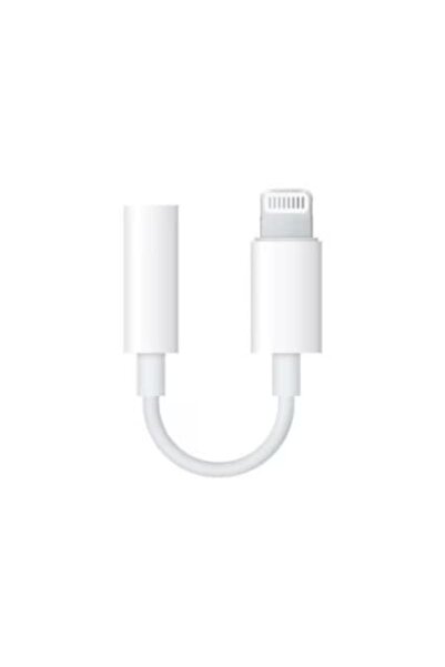 OEM Adaptor compatibil cu Apple, mufa Lightning la Jack 3.5mm, Alb