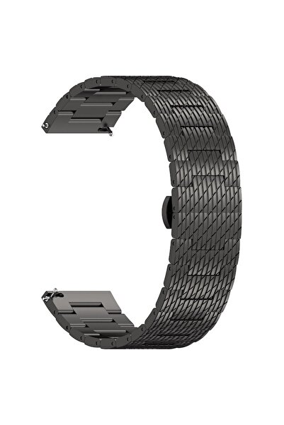 Stef's Cat Brățară pentru Huawei Watch GT 2 / GT 2 Pro / GT 3 Pro / Ultimate, Xiaomi Watch S1, Oțel, Negru