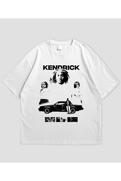 SVART WEAR تي شيرت كيندريك لامار كبير الحجم للجنسين