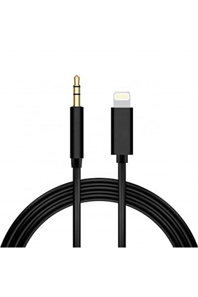 OEM Lightning to 3.5 mm Jack Auxiliary Cable, Black, 1m