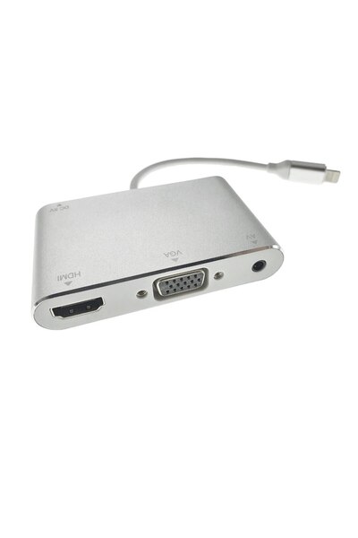 OEM Adaptor AV cu conector Lightning cu 8 pini la HDMI, VGA și audio