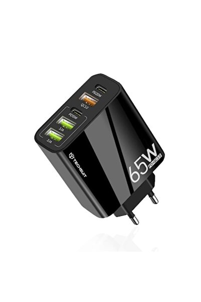 Techsuit PentaXPower CHC2 Încărcător de perete multiport, USB, Type-C, 65W, D...