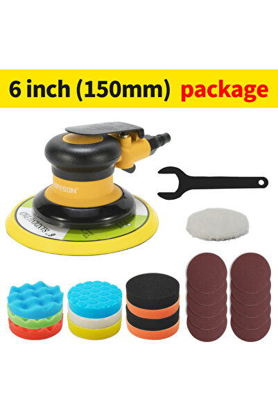 Choice1 6 inch sander sets HIFESON Pneumatic Orbital Sander Air Grinder，125mm...