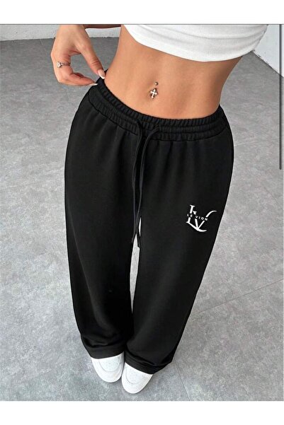 Le Vion Kadın Baskılı Bol Paça Eşofman Altı