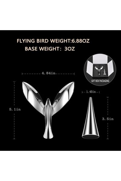 myhomehediyelik Creative Bird Balance Rotating Bottle Opener – Zinc Alloy Metal Opener 14X12X3 cm