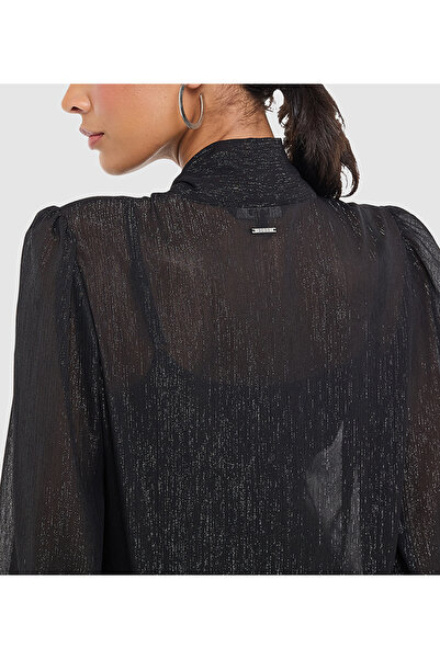 BCBG BLACK-WOMEN-WOVEN BLOUSE