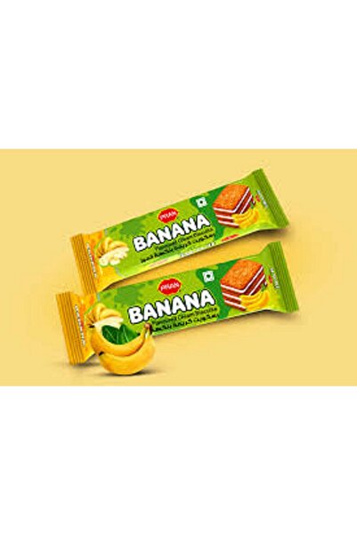 pran بسكويت كريمة الموز 24 × 90 جم