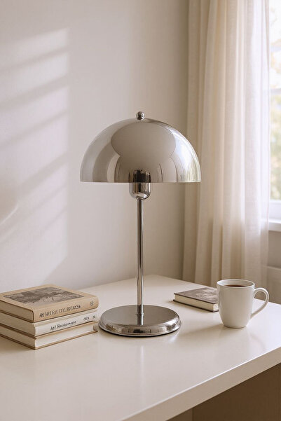 Home Klasik Metal Krom Masa Lambası