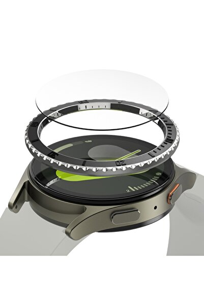 Danex Curea Premium Contour pentru Samsung Galaxy Watch7 40mm, H38, Metal, Model Deep Dark