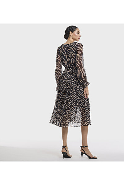 BCBG BLACK MULTICOLOR-WOMEN-WOVEN DRESS