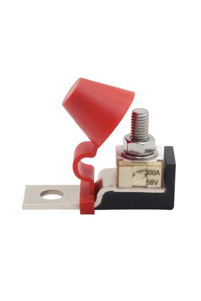 Choice1 طقم فيوز VODOOL 300A M8 طرفي أسود، 30-300 أمبير، 58 فولت، فيوز حلقي، ...