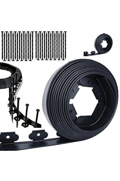 zola Kit bordura gazon, 30 ancore incluse, polipropilena, latime 6 cm, lungim...